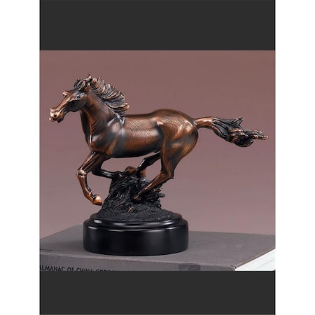 Dwellingdesigns Horse Bronze Finish Statue - 10.5 x 8.5 in. DW3613102